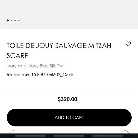 Dior Twill Toile de Jouy Scarf - Picture 7 of 8